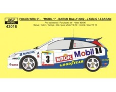 Decal – Ford Focus WRC 01 Barum Rally 2001 – Kulig / Baran